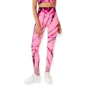 NWT PINK VS Active Tie-Dye Seamless High-Waisted Workout Leggings Gym Size Small